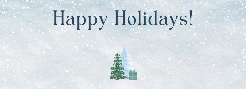Happy Holidays blog banner